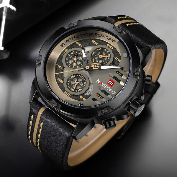 Mens Watches ,Luxury Waterproof 24 hour Date Quartz Watch