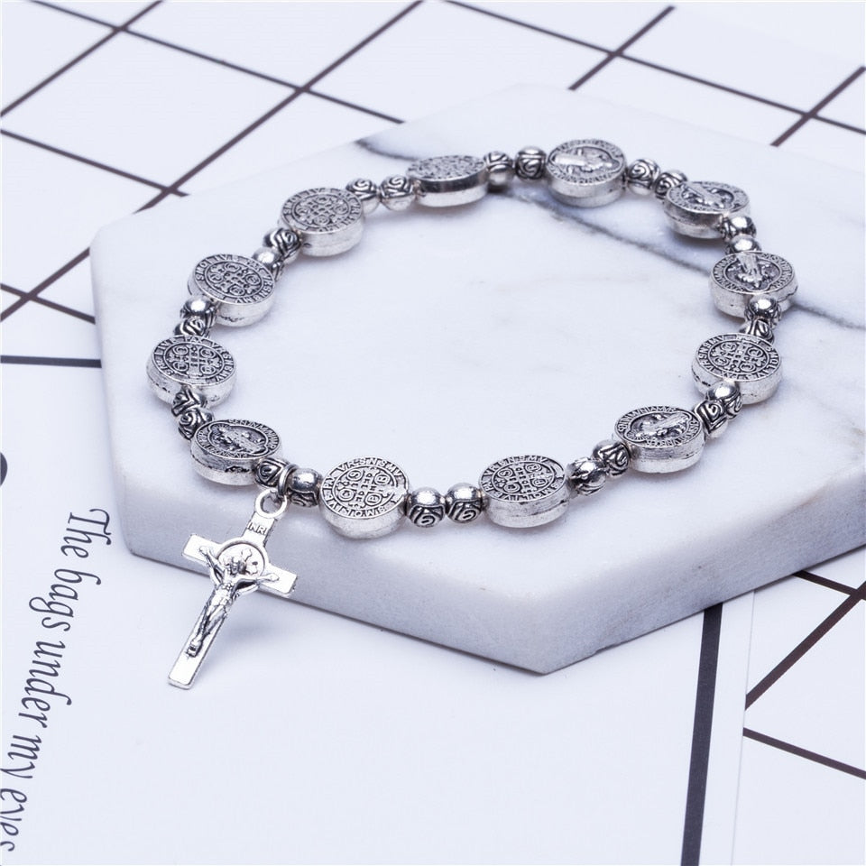 Jesus cross golden silver color jesus Bracelets