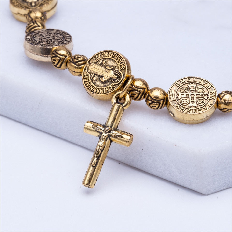 Jesus cross golden silver color jesus Bracelets