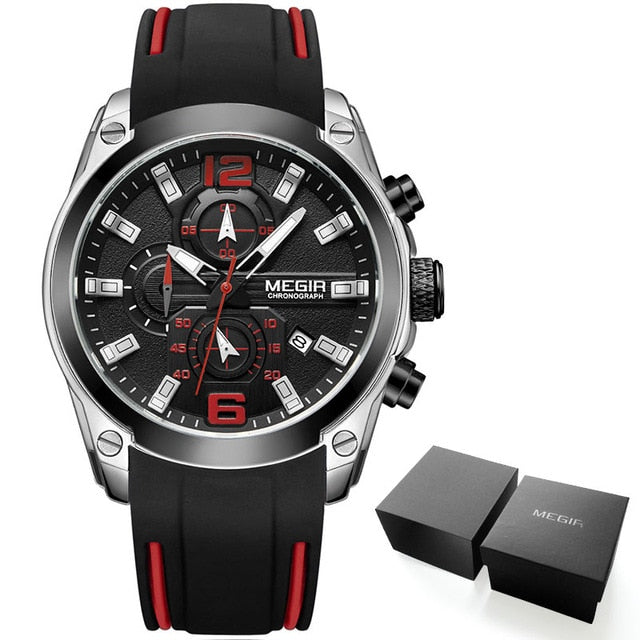 Men's Chronograph Analog Quartz Watch with Date