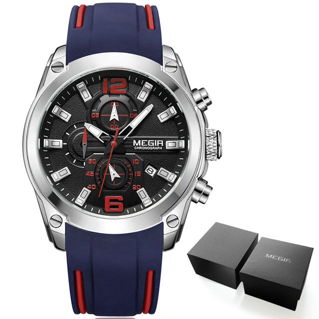 Men's Chronograph Analog Quartz Watch with Date