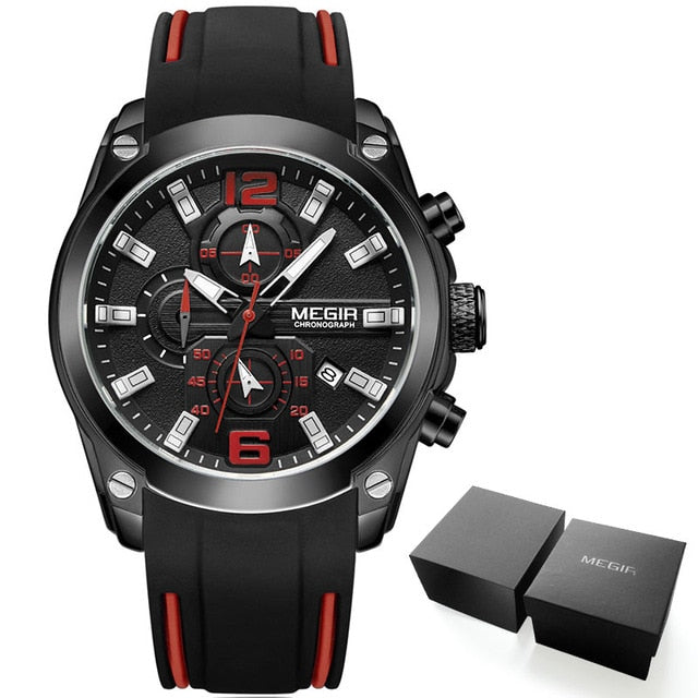 Men's Chronograph Analog Quartz Watch with Date