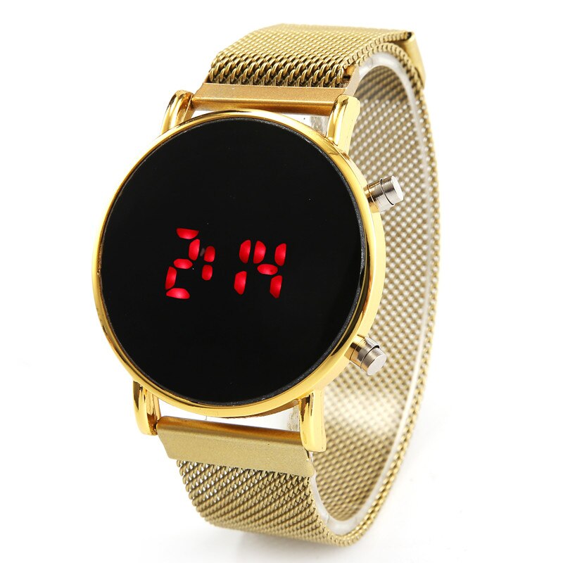 Men's Watches Magnet Buckle Sport LED Watches Men Digital  Wrist Watch