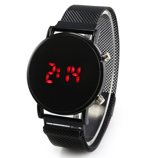 Men's Watches Magnet Buckle Sport LED Watches Men Digital  Wrist Watch