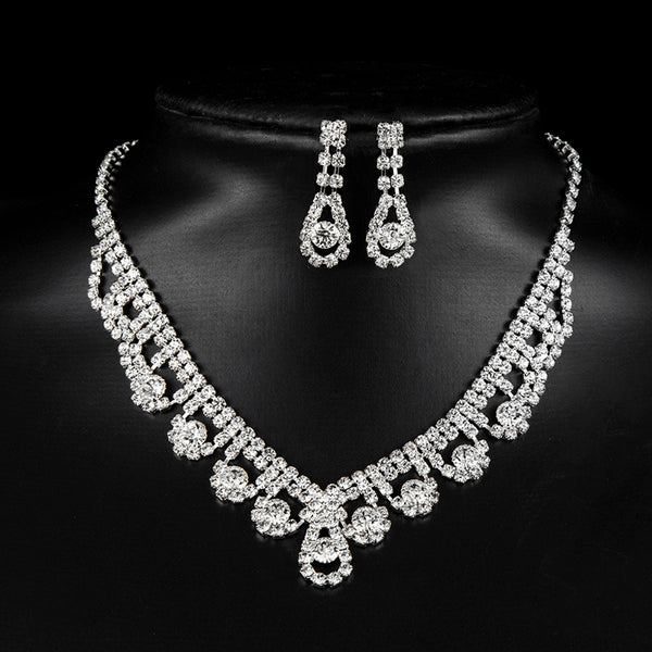 Crystal Pendant Jewelry Set