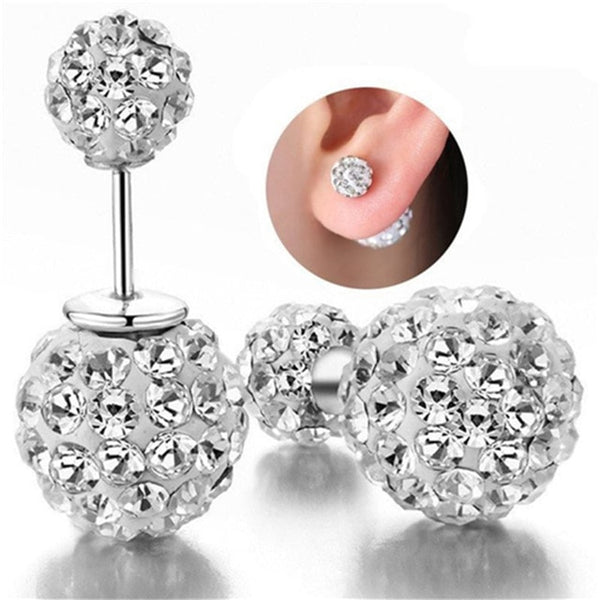 luxury zirconia female  vintage stud earrings