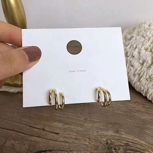 Trendy Metal Hoop Earring