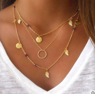 Dove Water Droplets Clavicle Chain Necklaces