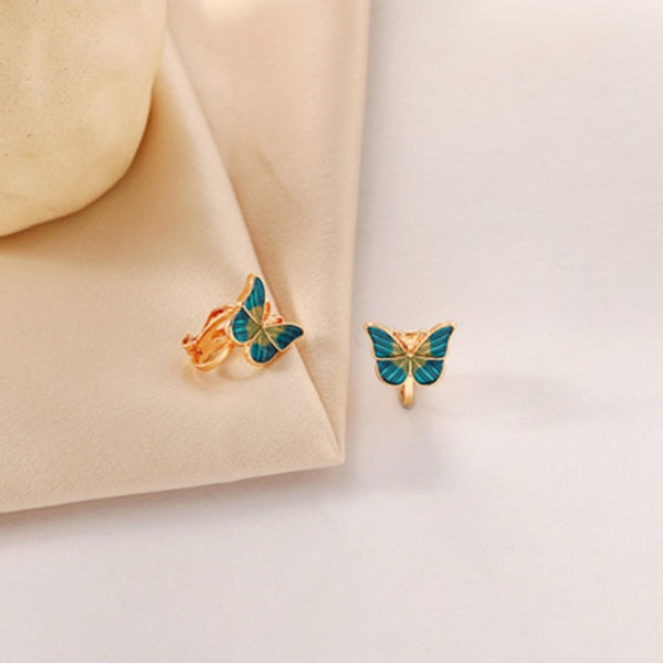 Women's ear clips flower shape cute clip Earrings