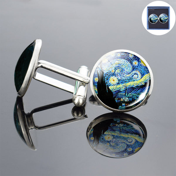 Van Gogh SilverColour Cufflinks