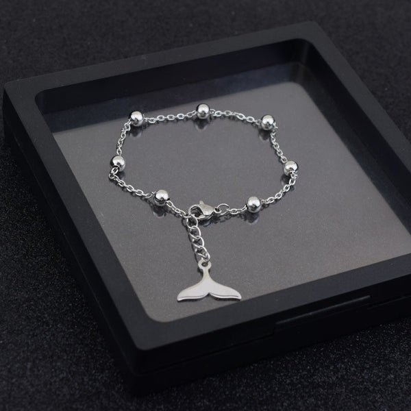 Dolphin Tail Pendant Charm Anklets For Women