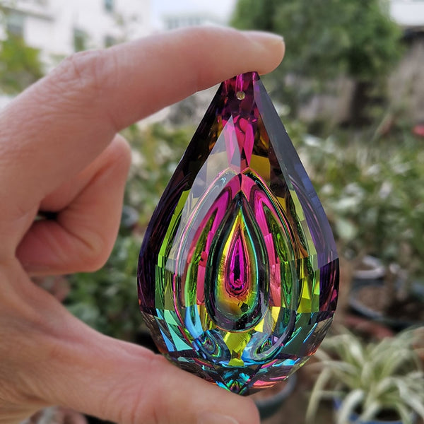 Colorful TEARDROP Crystal Prism- Suncatcher