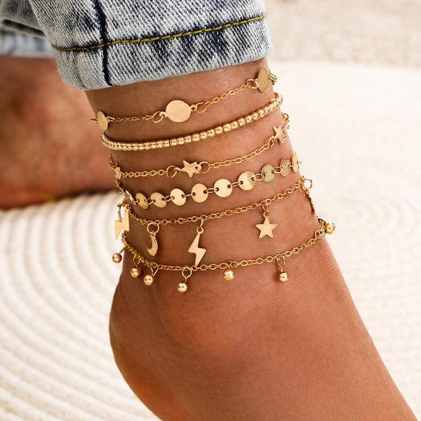 Trendy Summer Chain Anklets Women Girls