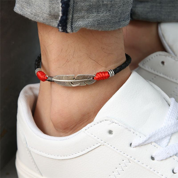 Adjustable Handmade Cool Simple Leaf Anklets