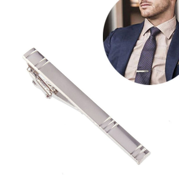 Men Metal Necktie Bar Matte Dress Shirts Tie Pin