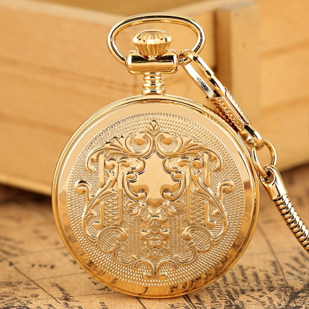 Luminous Numbers Dial Mechanical Automatic Pocket Watch