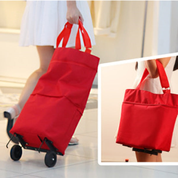 Collapsible Shopping Bag with Wheels