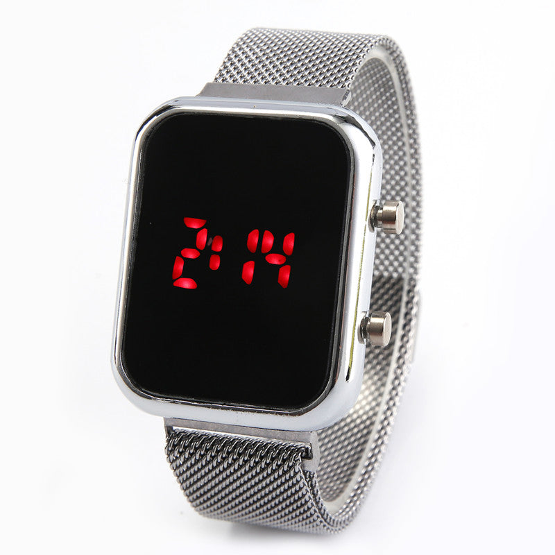 Men's Watches Magnet Buckle Sport LED Watches Men Digital  Wrist Watch