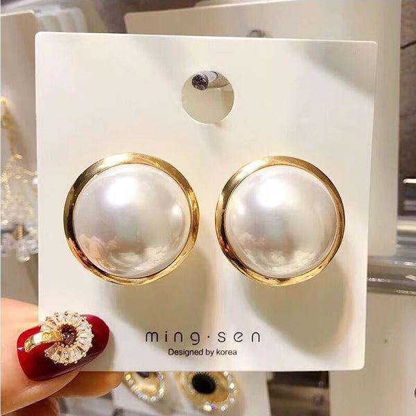 Fashion Jewelry White Imitation Pearl Earrings