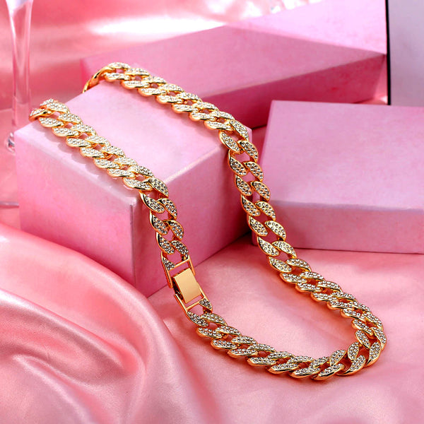 Punk Hip Hop Cuban Link Chain Choker Necklace