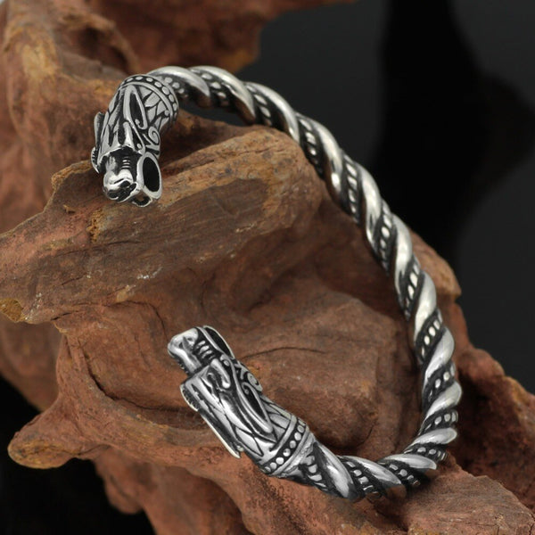 Vintage stainless steel Viking Bracelets