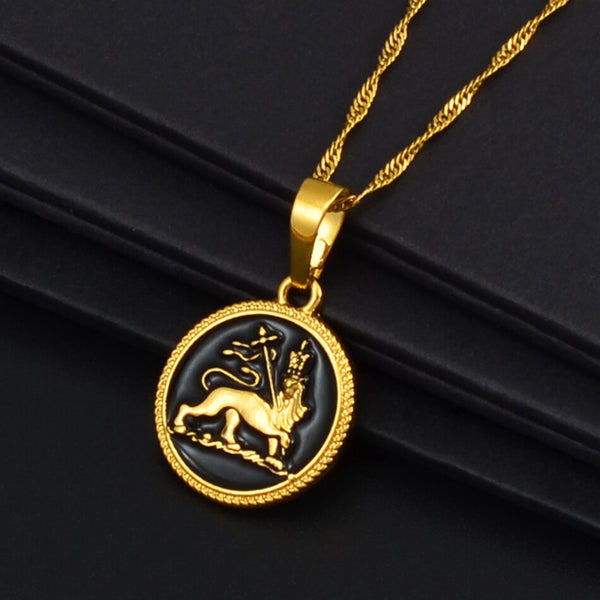 Ethiopian Lion Pendant Necklaces