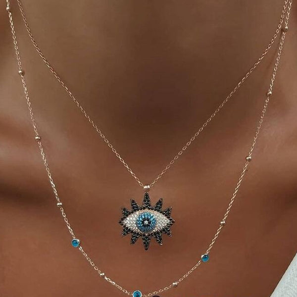 Vintage Fashion Evil Eye Necklace Pendant