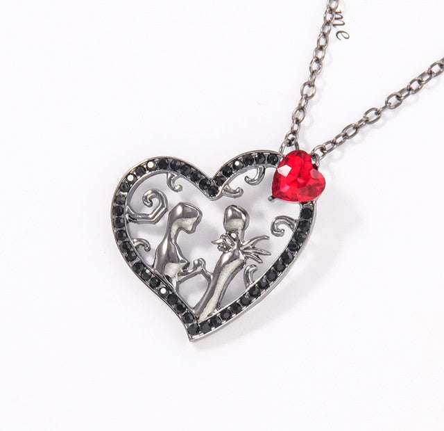 Double Lover Heart Ring Necklaces  Jewelry Set