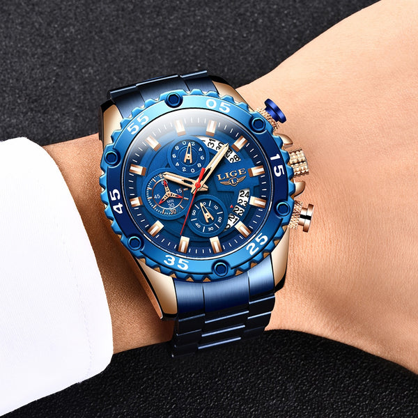 Waterproof Clock Male Silicone Strap Sport Quartz Watch For Men