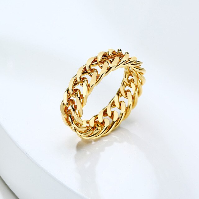 Cuban Chain Ring for Women