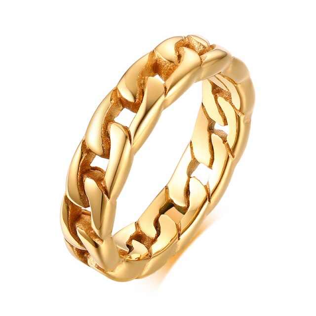 Cuban Chain Ring for Women