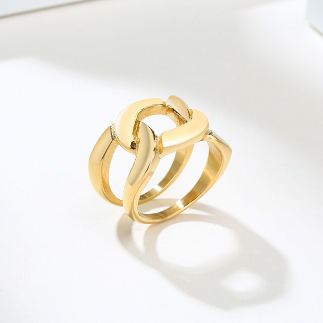 Cuban Chain Ring for Women