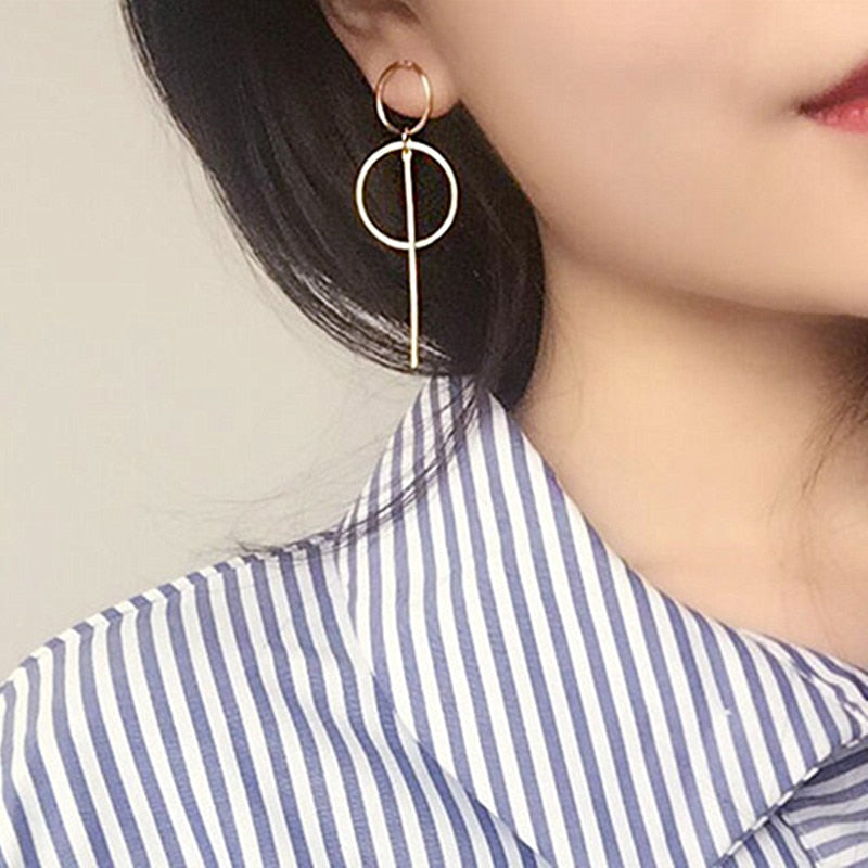 NEW Gold Metal Tassel Earrings for Women