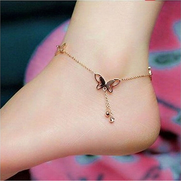 New Accessories butterfly anklet bracelet women