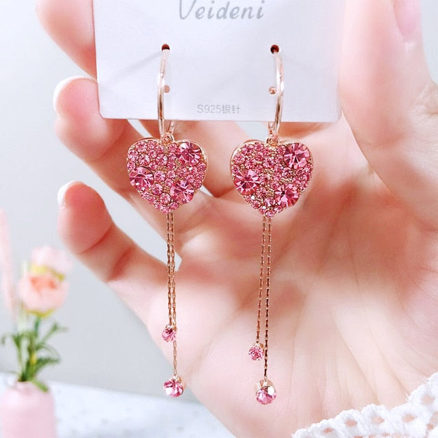 New Fashion Heart Drop Earrings