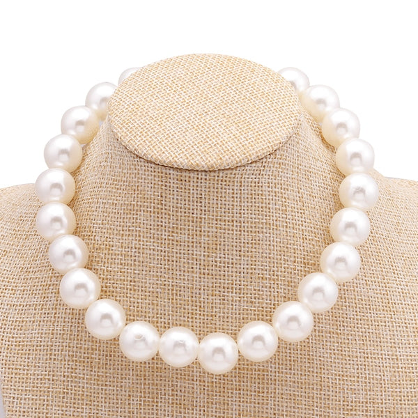 Fresh Style Small Ball Simulated Pearl Necklaces