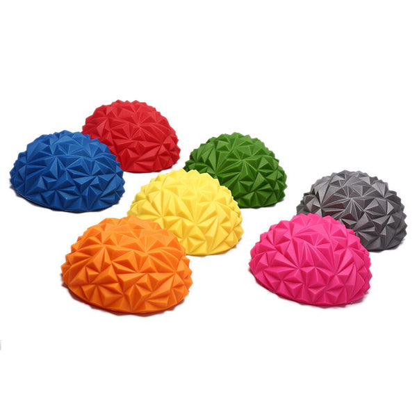 Yoga Half-Ball Water Cube Diamond Pattern Foot Massage Ball