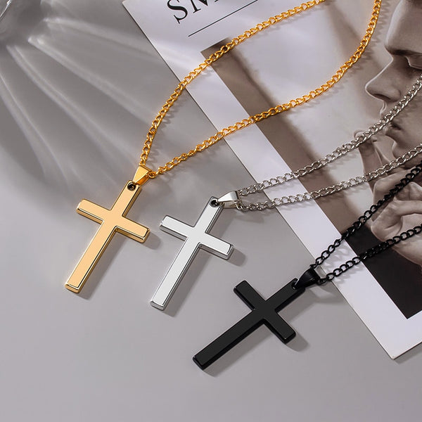 Vintage Gothic Pendants Cross Necklace