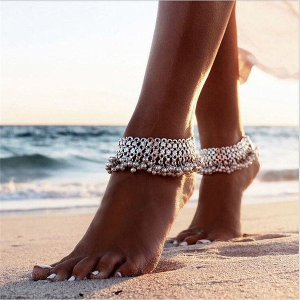 Bohemian  Vintage Bells Ankle Bracelet Foot Jewelry