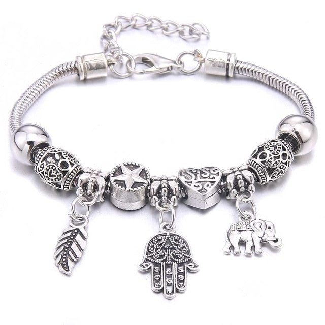 dragonfly owl Shape Crystal Charm Bracelets – Gofaer Finds store!