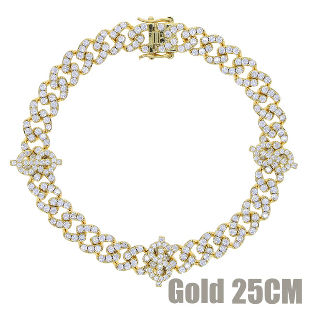 CZ Baguette Anklet Jewelry