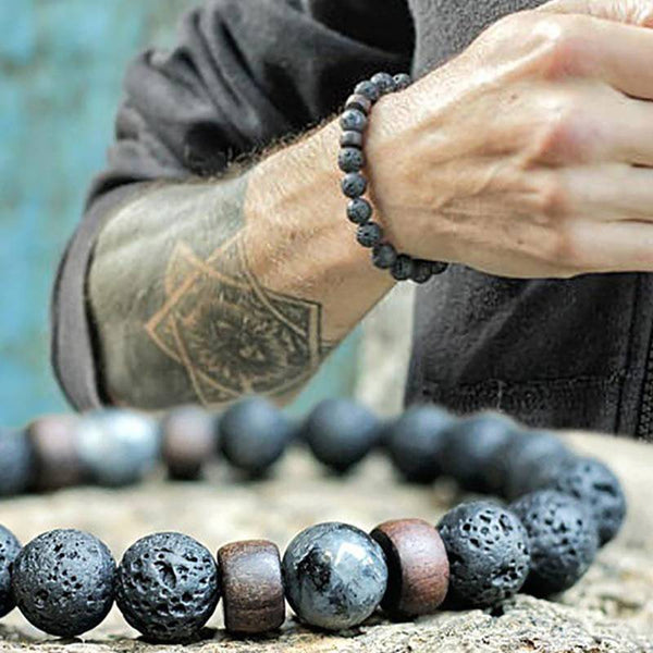 Buddha Power Volcanic Stone Bracelet