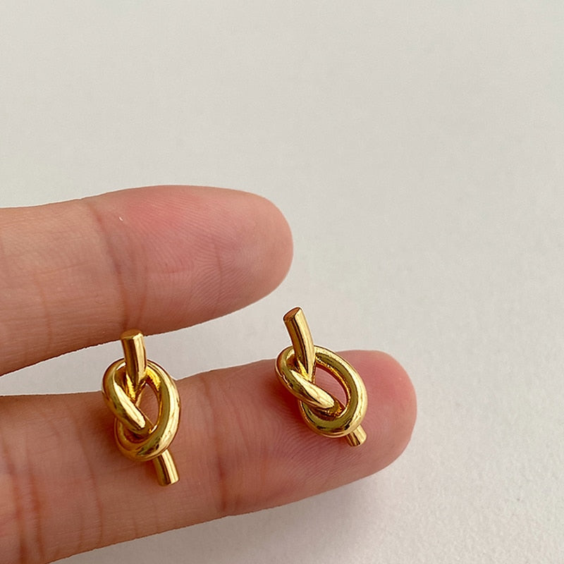 Women Geometric Gold Simple Earrings