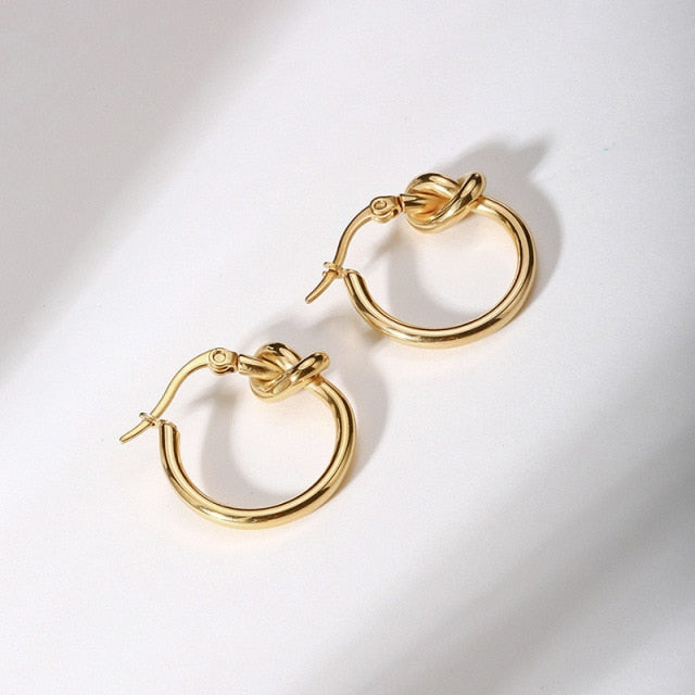 Women Geometric Gold Simple Earrings