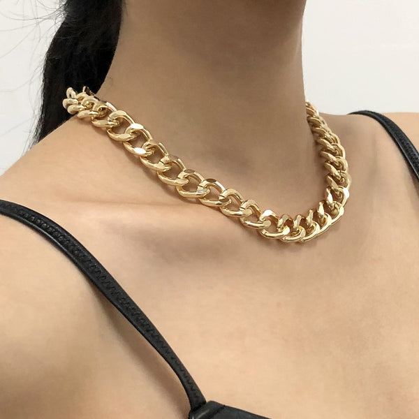 Women Twist Gold Silver Color Necklaces