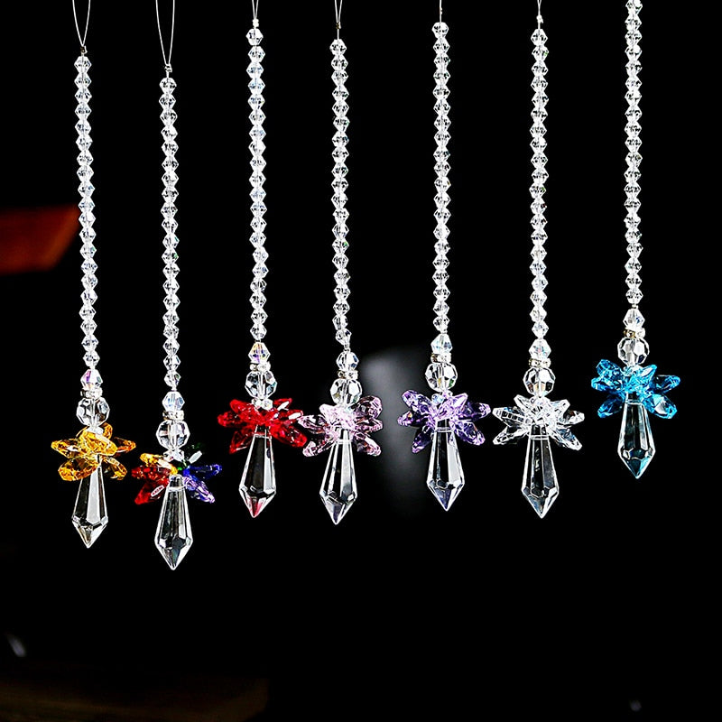 Crystal Guardian Angel Suncatcher  Car Charm for Rear