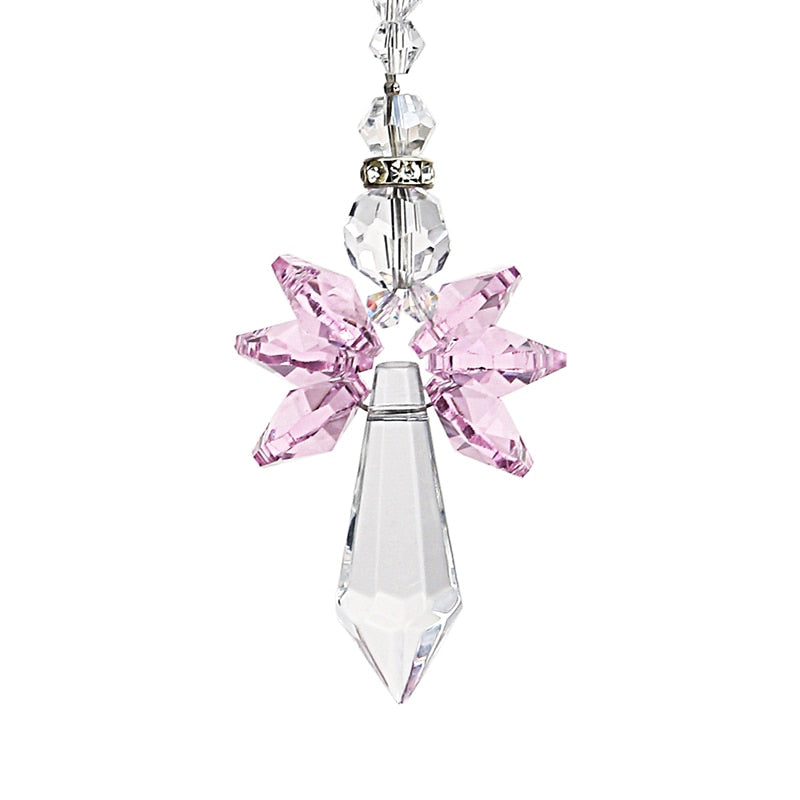 Crystal Guardian Angel Suncatcher  Car Charm for Rear