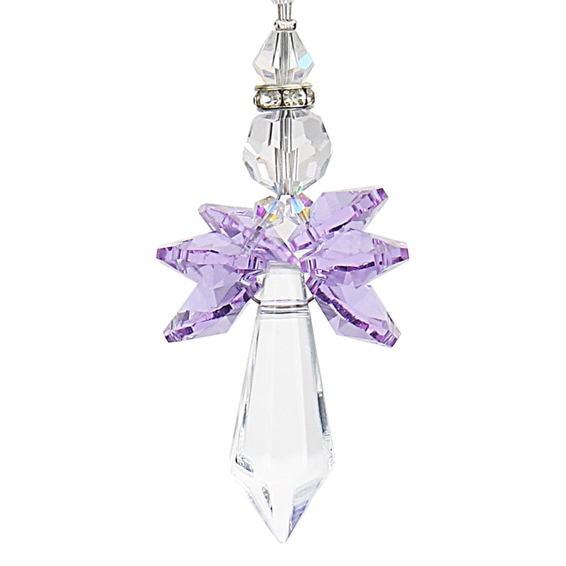 Crystal Guardian Angel Suncatcher  Car Charm for Rear