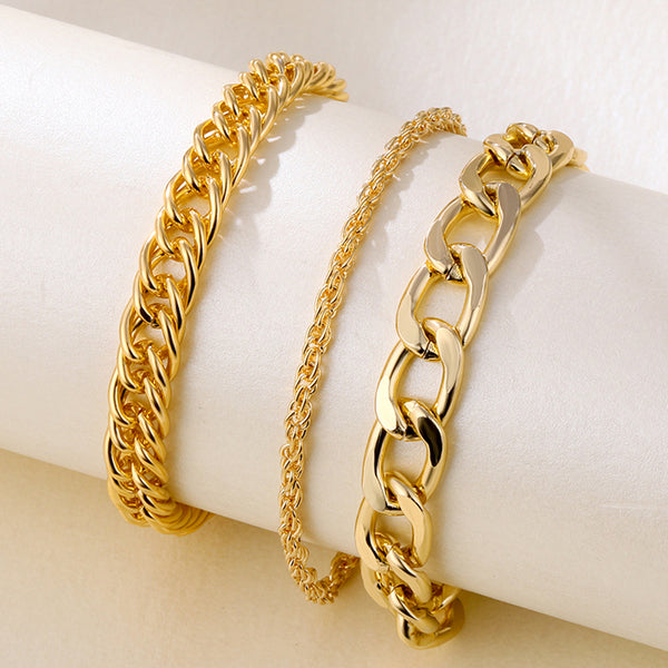 Vintage Bohemian Gold Color Chain Anklets Women