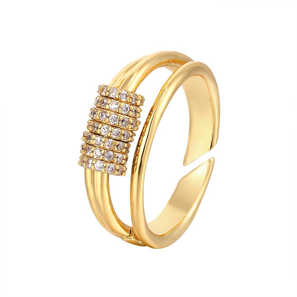 gold color rainbow ring